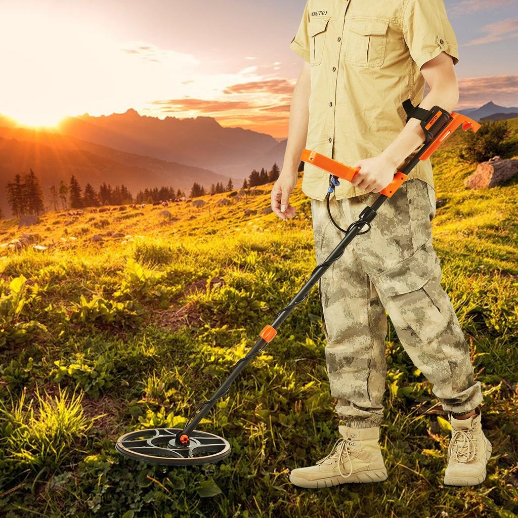 VEVOR Waterproof Metal Detector, 30.5 Cm Coil, Professional Rechargeable Gold Detector