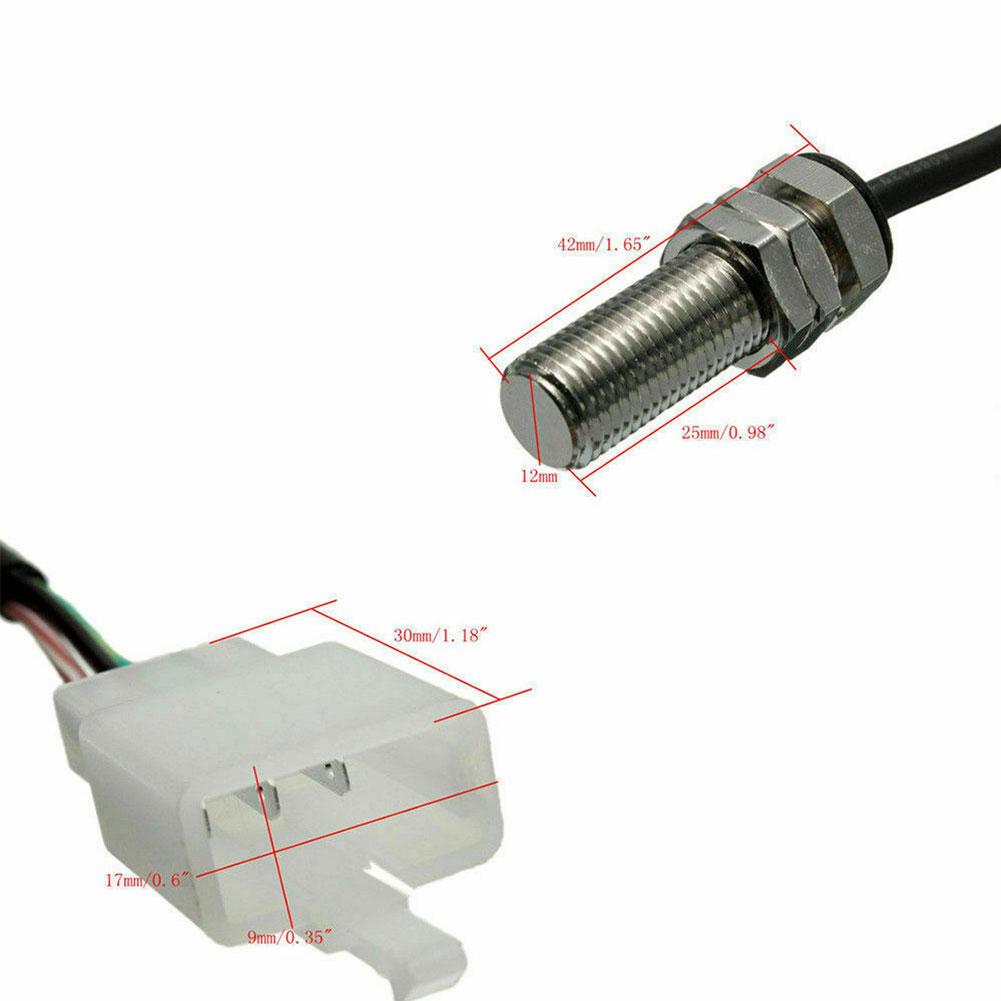 Parts Odometer Sensor Cable With 2 Magnets Digital Fittings For Magnet Motorcycle Speedometer Tachometer 3-pin Brand New