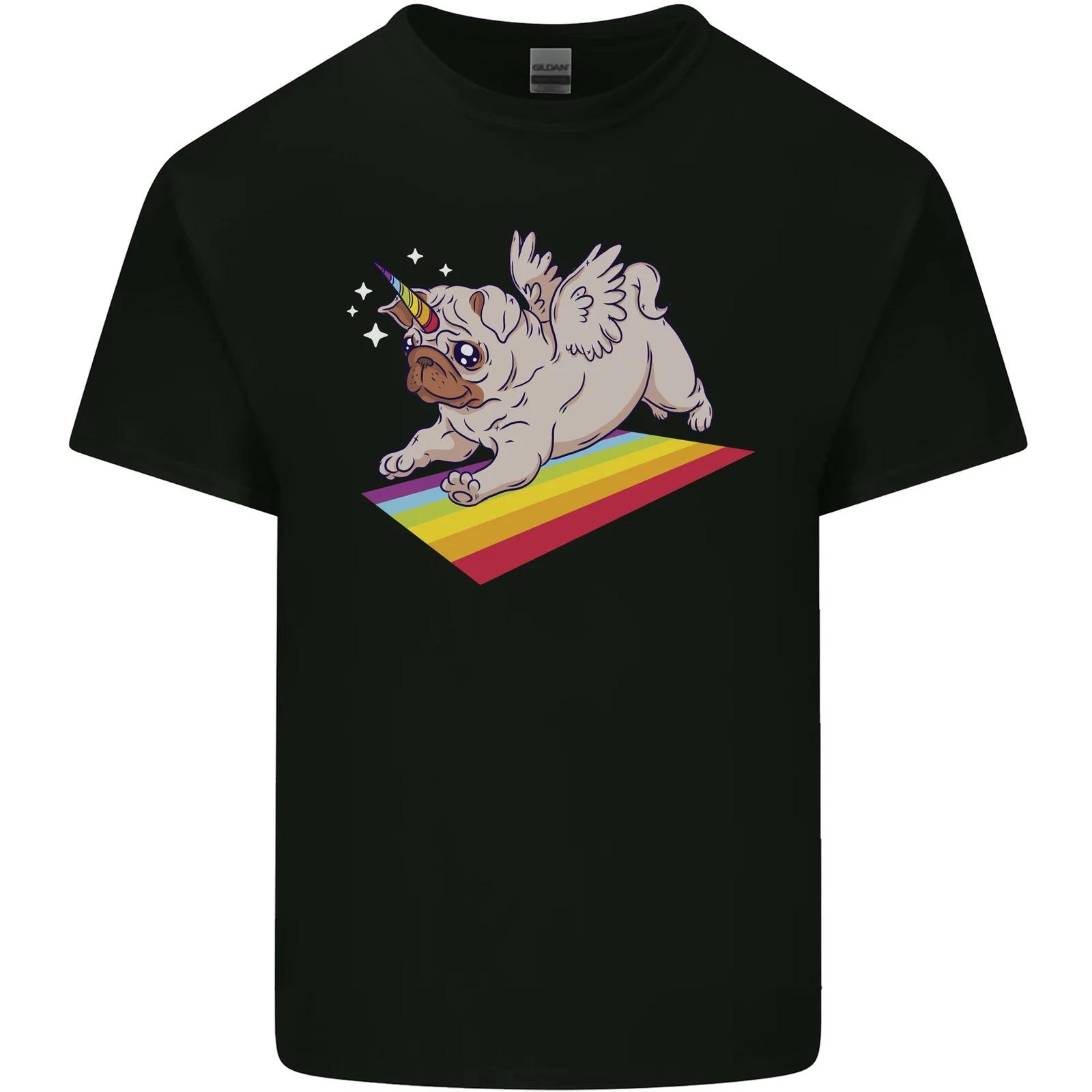 A Unicorn Pug Dog Kids T-Shirt Childrens 4XL