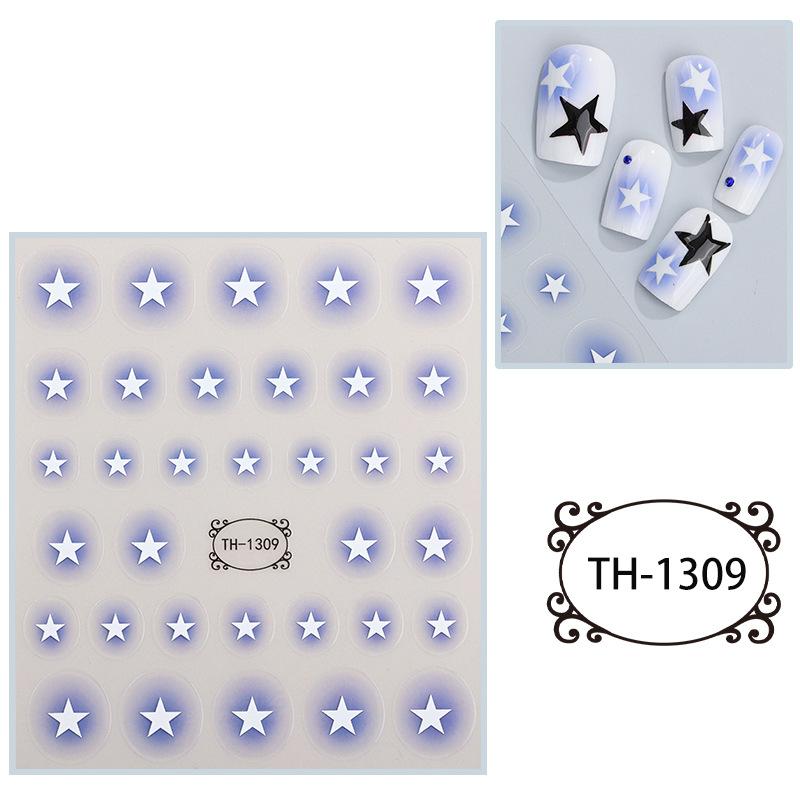 New Year Nail Art Stickers Bronzing Year of the Dragon Chinese Style Mahjong Cartoon Nail Stickers Decoration