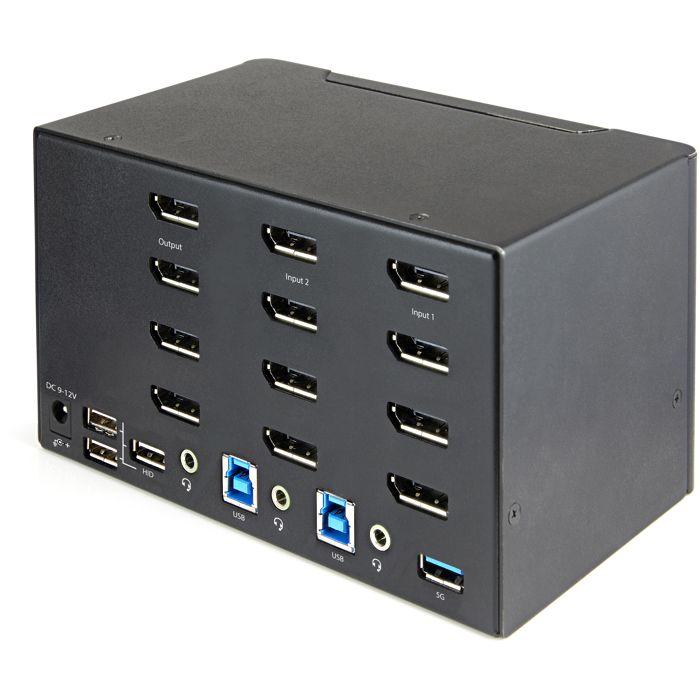 Switch KVM 2 Ports - STARTECH - 4K Ultra HD - 60Hz - Noir - USB