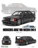 Solides Benz Mini Auto 1/18 BENZ 190 (W201) Evolution II 1990 (Schwarz) S1801012