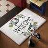 Welcome COOL Floor Mat Soft Flannel Rug Non-Slip Absorbent Mat For Bathroom Bedroom Home Decor