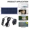 19W 800L/H Solar Panel Water Pump Watering System PET Solar Panel Fountain with Adjustment Switch Solar Panel Pump Kits for Pond
