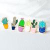 Cute Cactus Plant Pin Enamel Brooch Sweater Accessories Bag Badge Wedding Banquet Jewelry