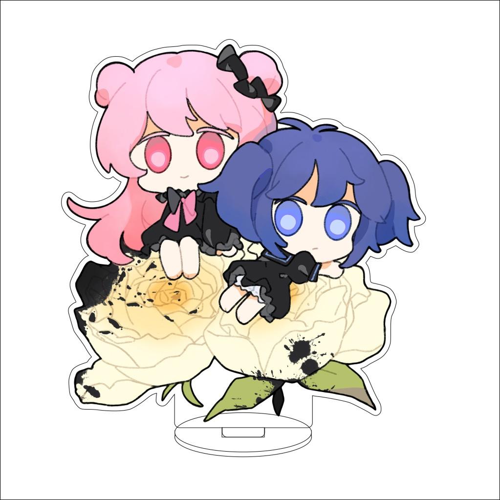 16CM Anime Happy Sugar Life Cosplay Ornaments Matsuzaka Satou Koube Shio Koube Asahi Acrylic Stand Figure Stand Halloween Gifts
