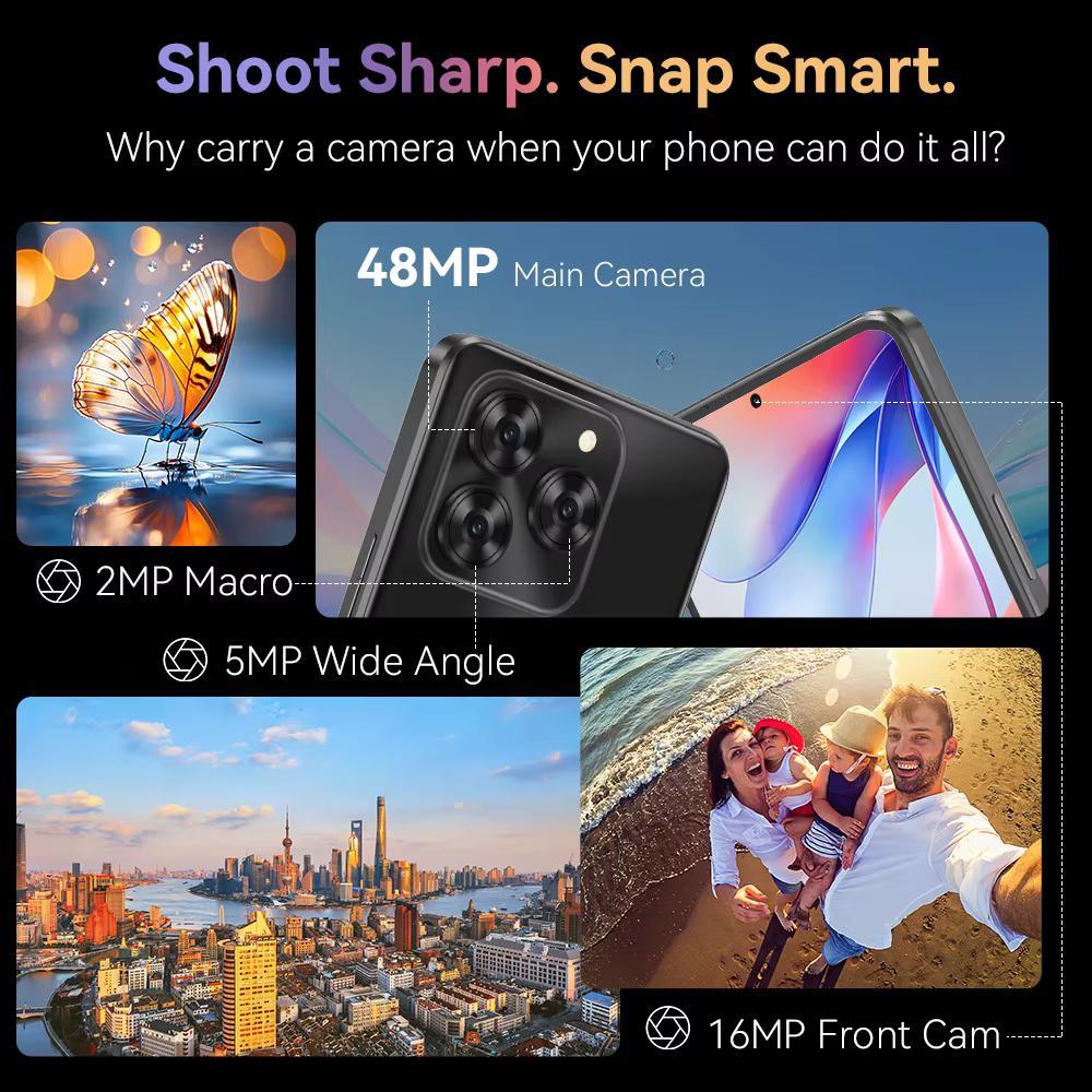 Cubot Smartphone Note 60 6GB RAM 128GB ROM Schermo da 7,2 pollici 120Hz Fotocamera da 48MP Batteria da 7000mAh
