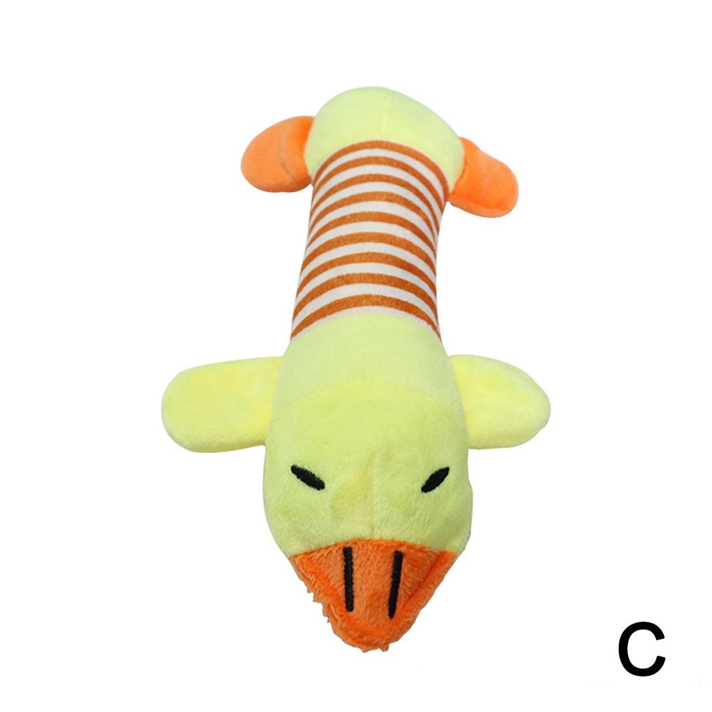 

Cartoon Plush Pet Dog Toy Bite Resistant Decompression Duck Piglet Elephant Shapes with Cute Sounds Soft Squeaker Pet Chew Toy
