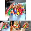 Adorable Cartoon Stumble Guy Keychain Cute Rubber Bag Charm Key Accessory