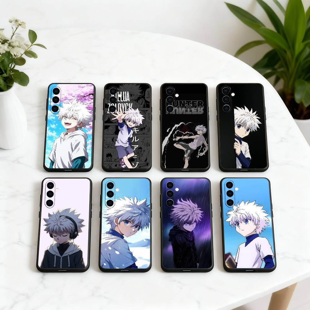 H-Hunter K-Killua Z-Zoldyck H-Hunter-KZ Phone Case Black Silicone Soft For Samsung Galaxy A73,A72,A71,A70,A53,A52,A51