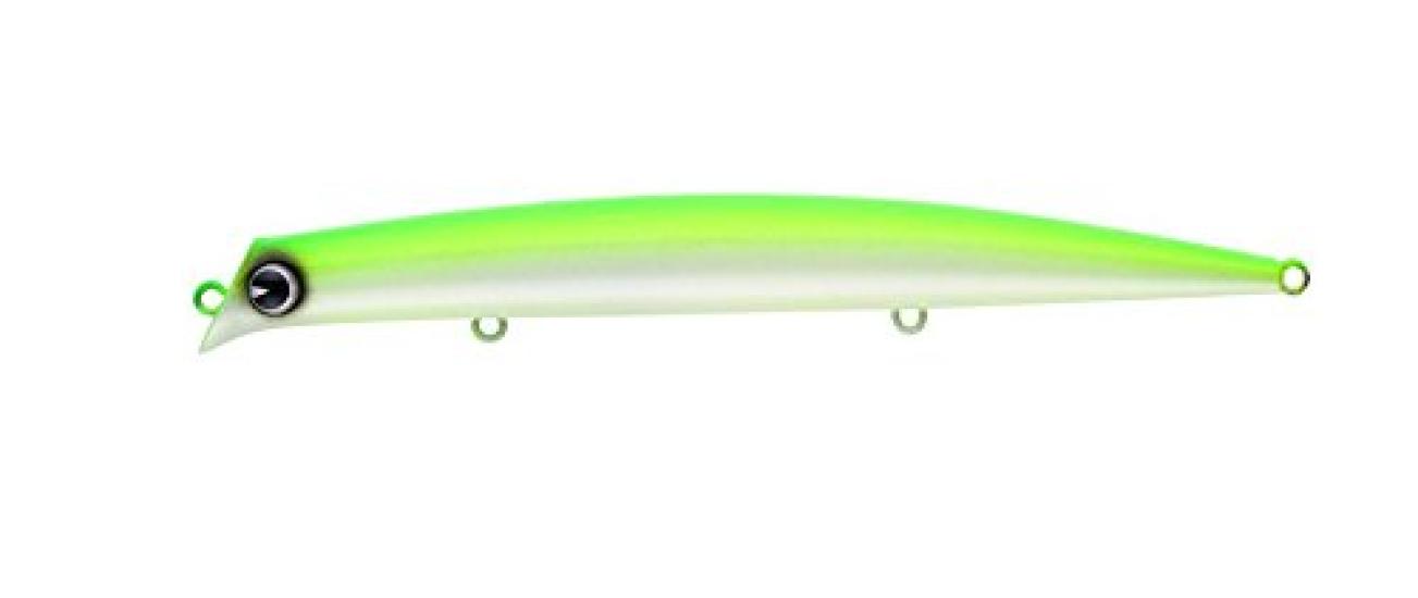 

Ams Design Minnow Komomo 130 Slim TOMAHAWK Lime Back Pearl Lure (ima) (Komomo) Glow. #KS130T-012