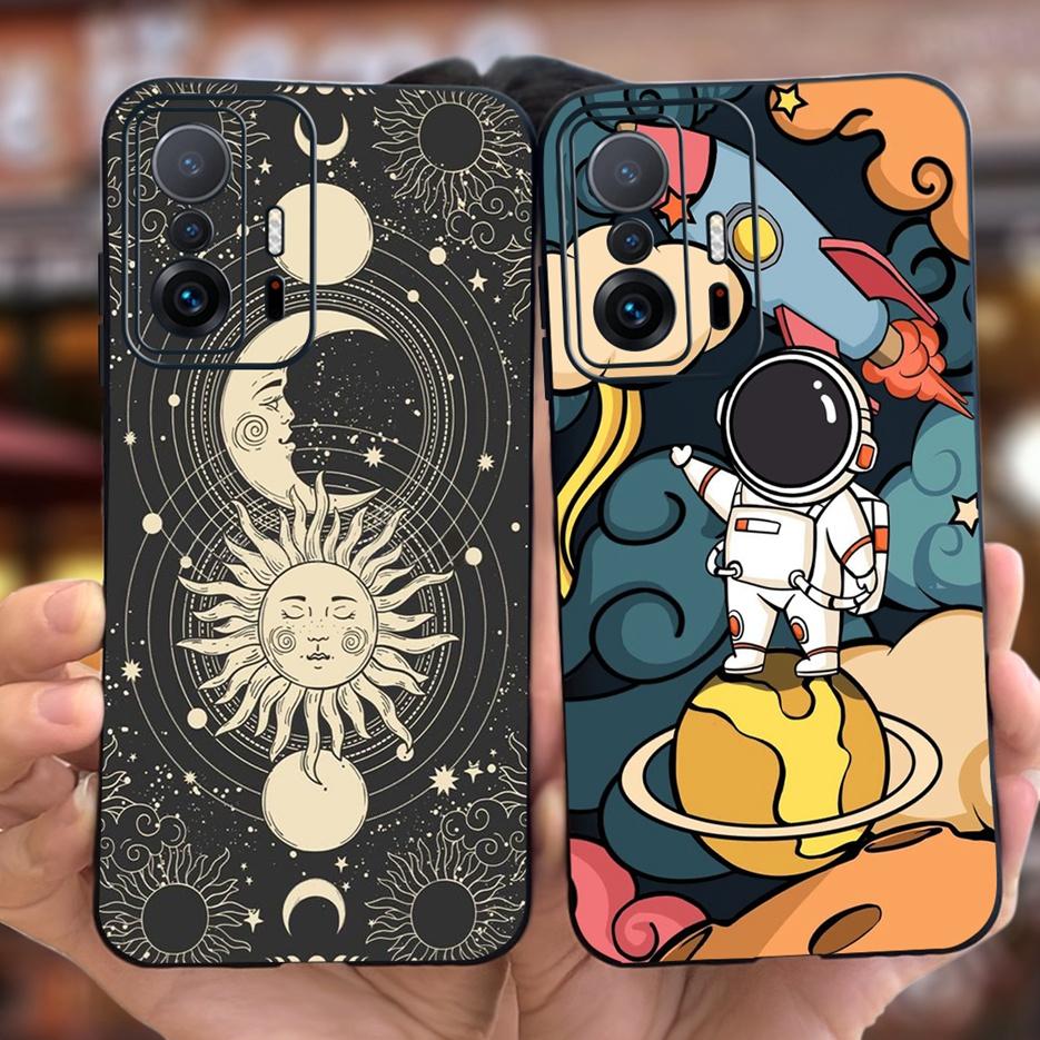 Für Xiaomi Mi 11T Pro Hülle Niedliche Astronauten Cartoon Hülle Weiche Silikon Handyhüllen Für Xiaomi 11T Mi11T Pro 11TPro Fundas Stoßfänger