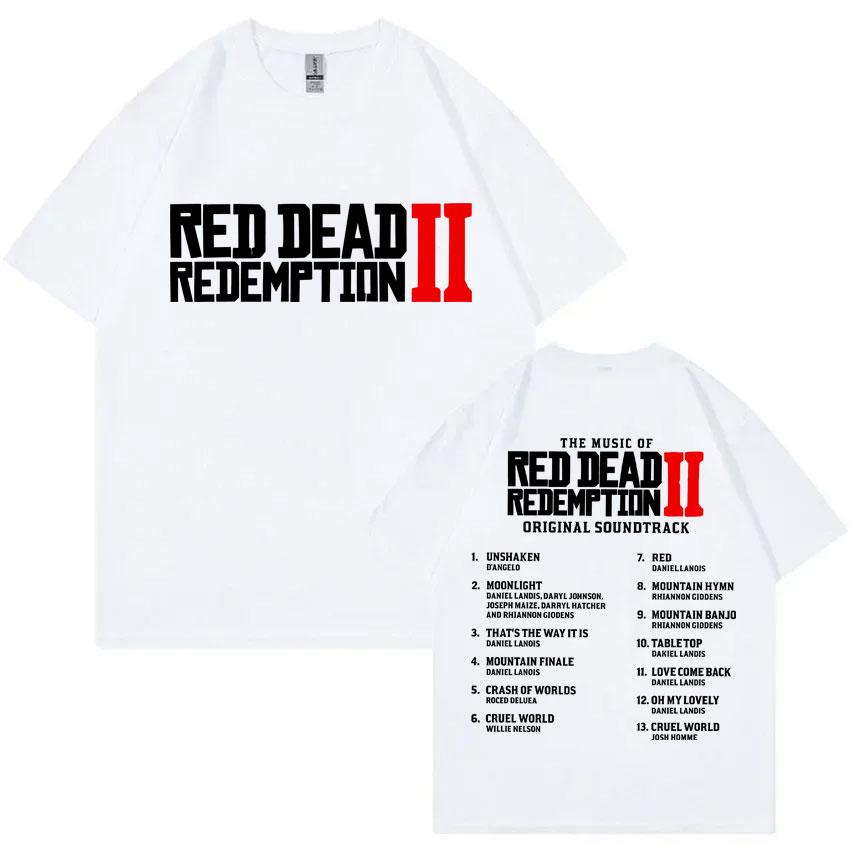2026 Game Player Red Dead Redemption 2 Merch T Shirts Men Women Otaku Lover Tshirt Unisex Vintage Short Sleeve Tshirts