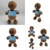Peluche Kick The Buddy, Pelliccia Morbida Cristallo, Marrone, Altezza 30cm, Imbottitura in Cotone PP