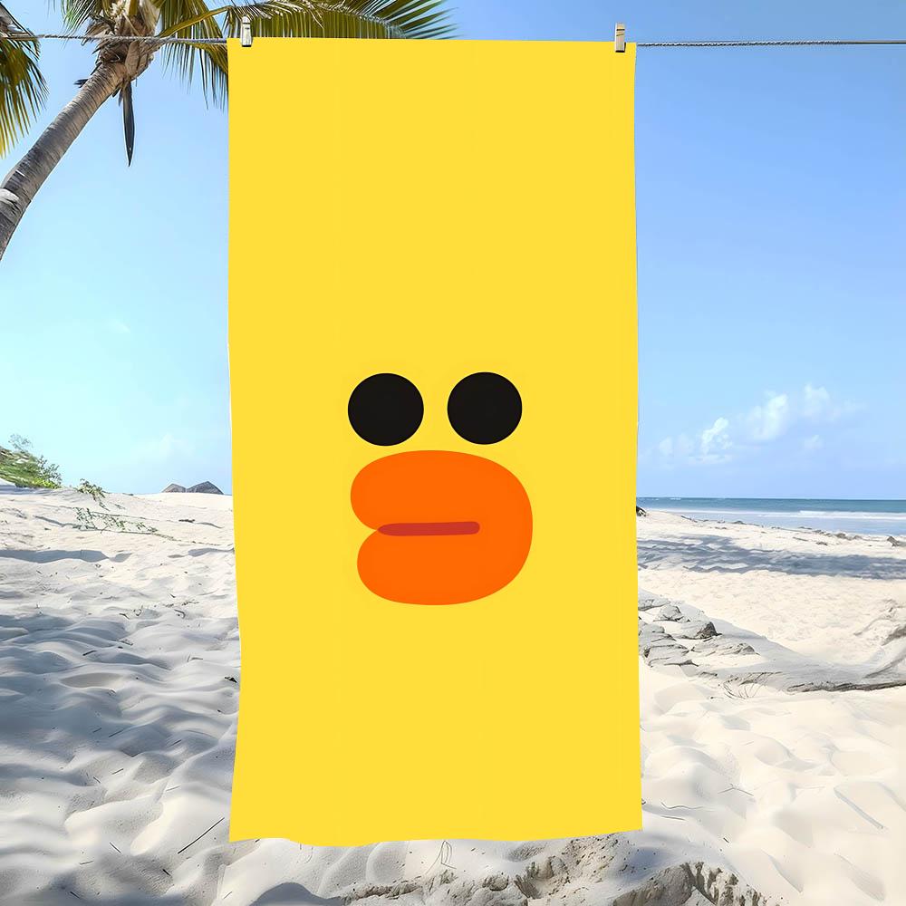 Kleine Gelbe Ente Handtuch Strandtuch Übergröße Super Saugfähig Weich Schwimm Strandtücher Für Männer, Frauen