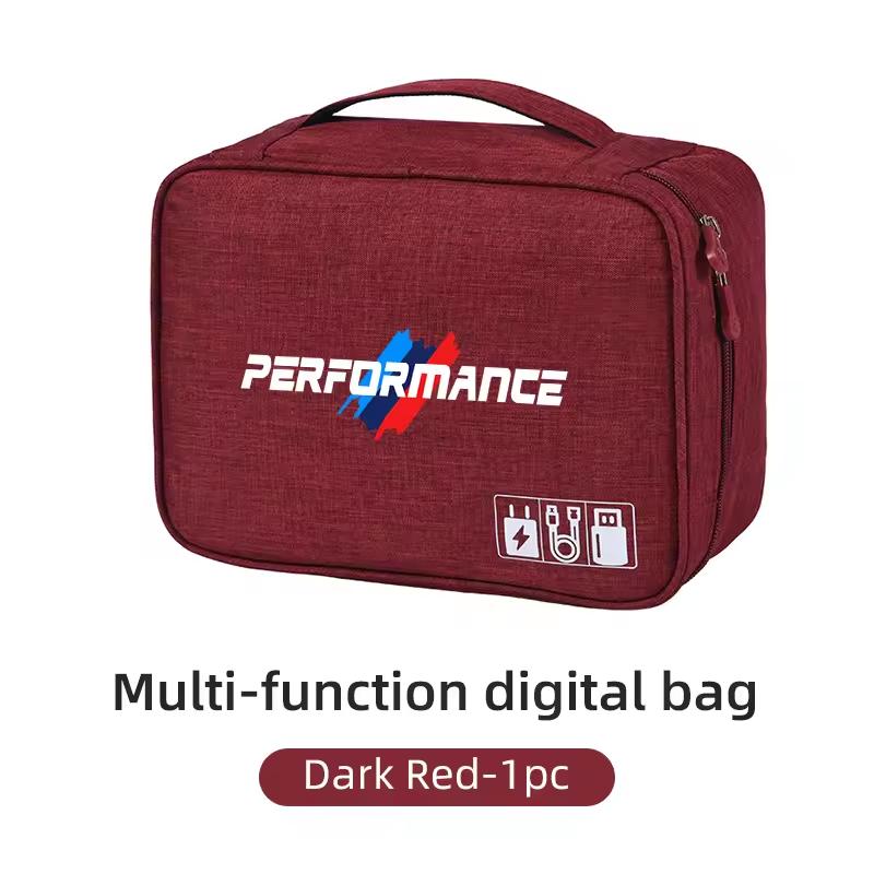 For BMW 1 Se E88 For BMW M Performance E46 E90 E60 F20 X1 F10 F30 X3 E70 pendant Car Accessories Digital Storage Bag Data Cable EVA Tools Case