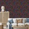 Neon Glitter Hearts Ochre Wallpaper 50x1000