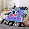 1pc Cow Lovers Blanket - Perfect Gift for Birthdays, Christmas & Halloween- Soft, Warm & Versatile Yy250909113