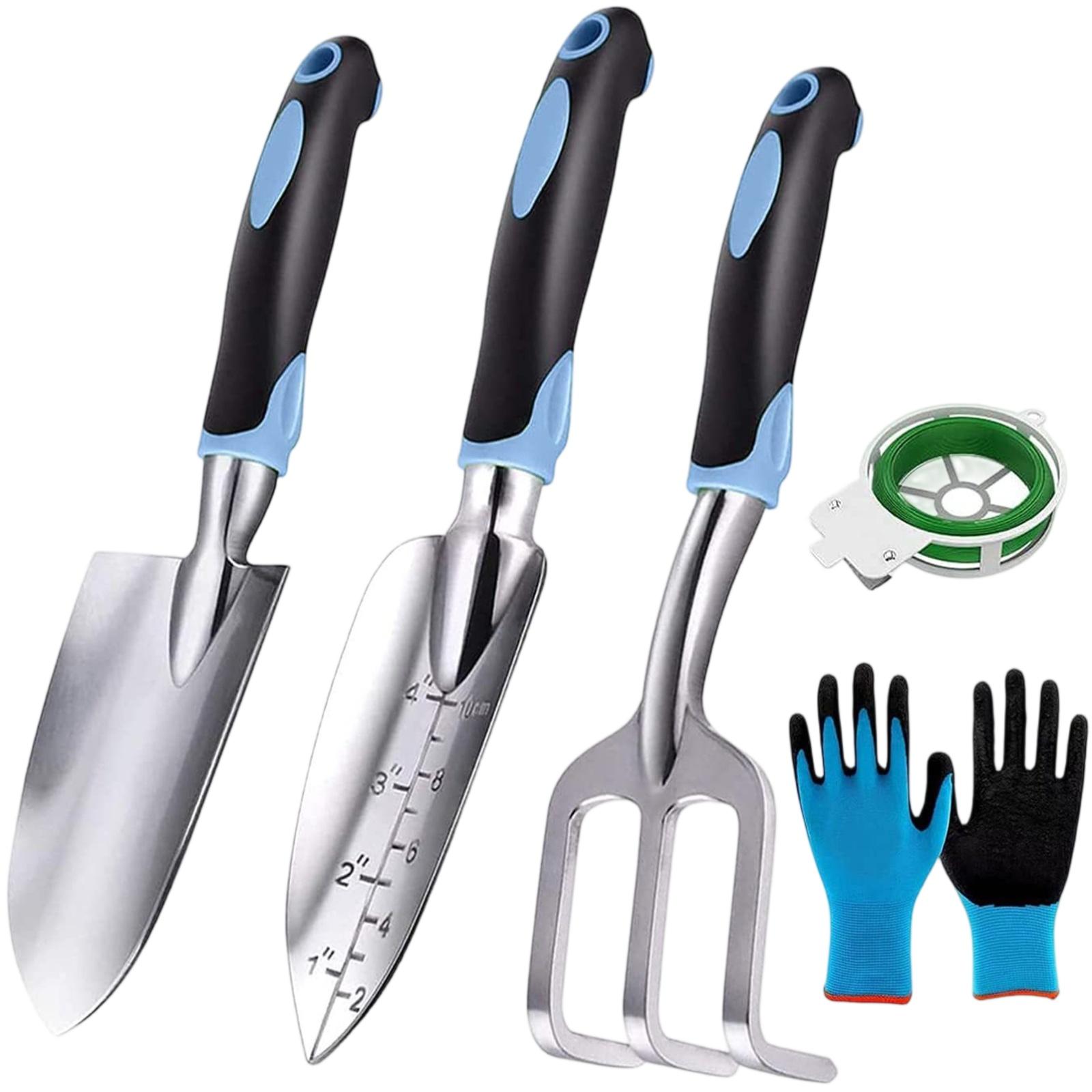 Набор из 6 садовых лопат – Ручные инструменты для посадки, прополки и садоводства на открытом воздухе One Size