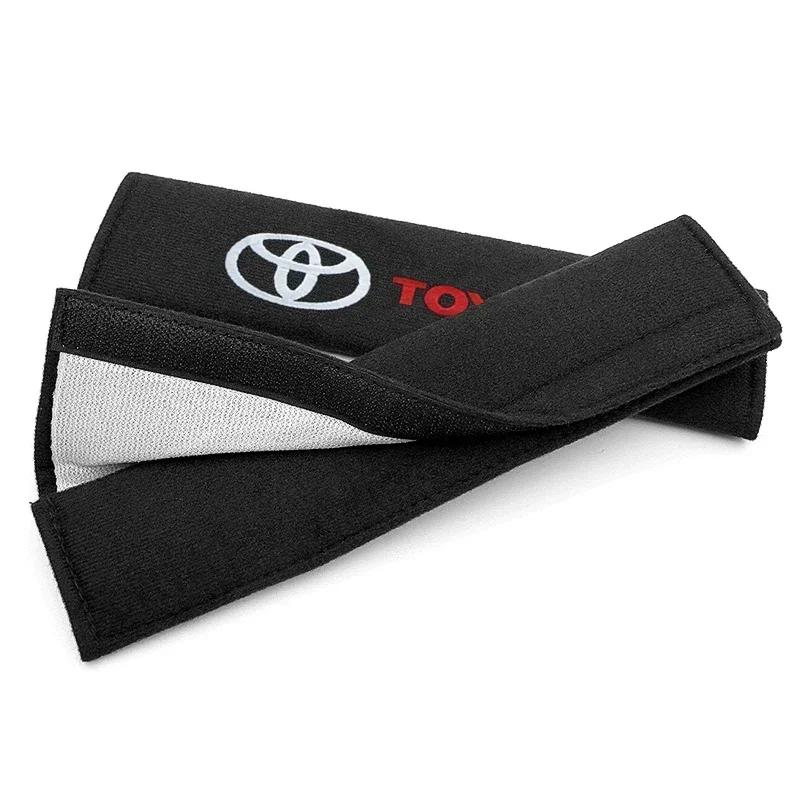 New Car Safety Belt Shoulder Cover Seat Belt Pads Accessories For Toyota Corolla Avensis Yaris Rav4 Hilux Auris Camry Prius