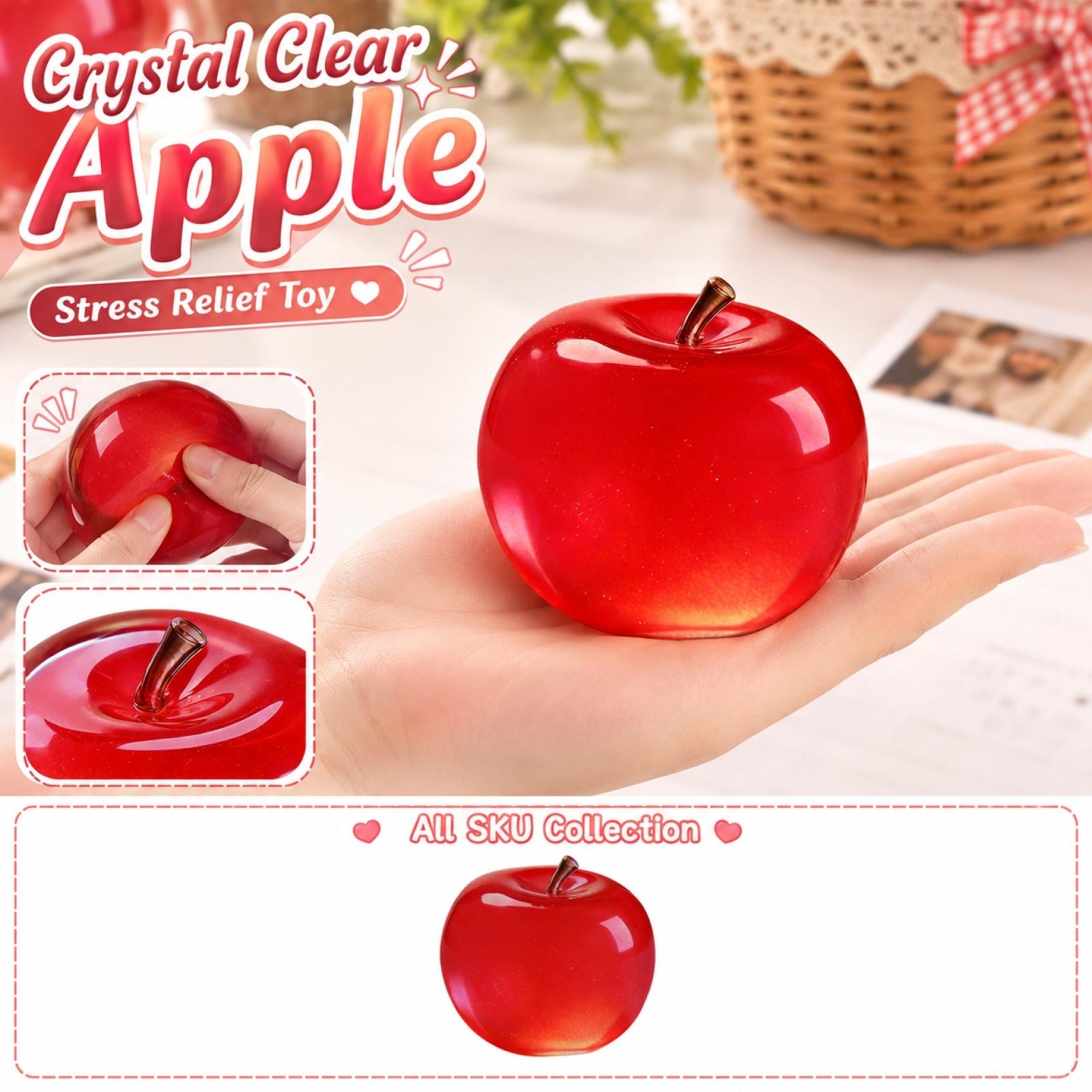 Ultra Clear Toy, Stress Ball, Sensory Toy for Adults and Kids, Desk Decompression Gift One Size красный