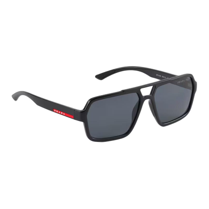 Prada Original Design Pilotenstil Sonnenbrille Herren Sonnenbrille Schwarz SPSA06_F1AB_FE02G_C_059
