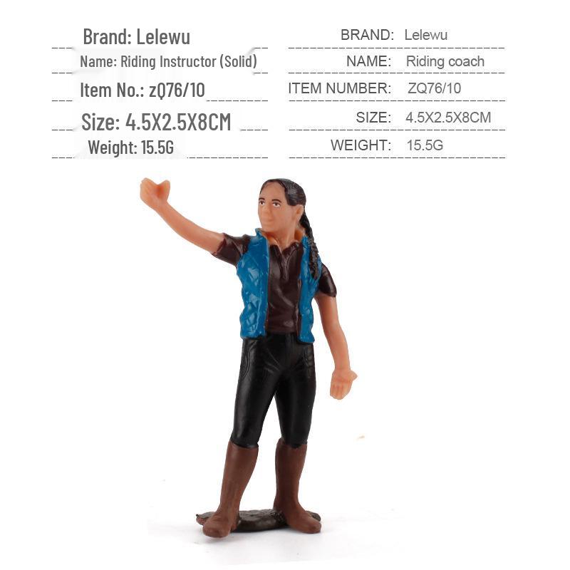 Cross-Border Farm Scene Worker Doll: Female Farmer with Shovel Ornament for Model Landscaping