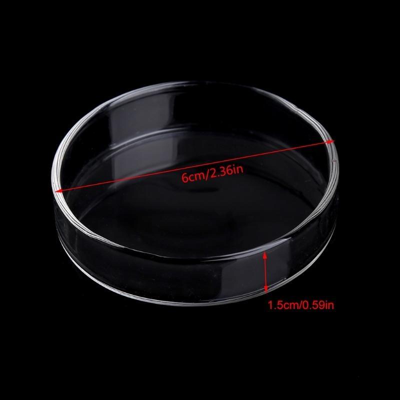 Shrimp Feeder Dish Clear Acrylic Bowls 2.4" x 0.6" Round Tray Aquarium Bowl