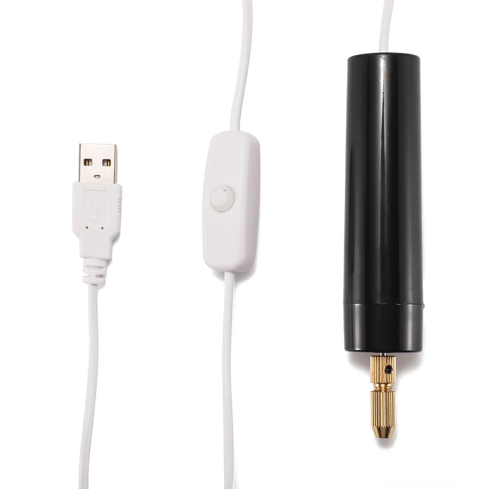 USB Mini Electric Drill for DIY Epoxy Resin, Pearl, and Model Crafting - E18
