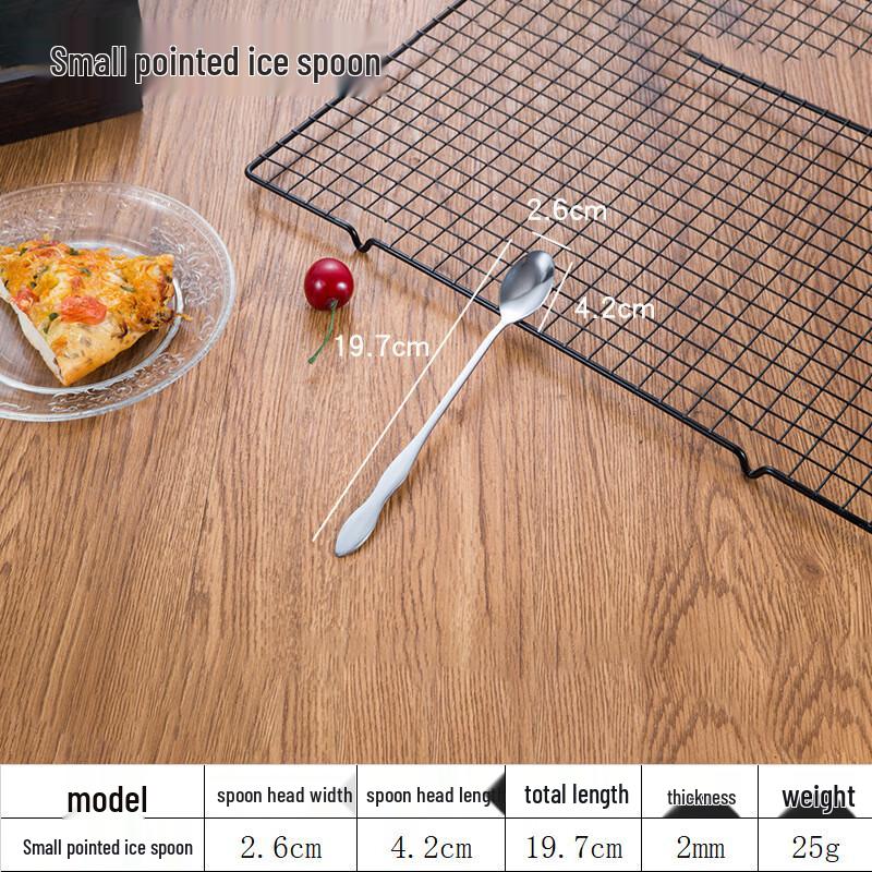 ZISIZ Stainless Steel Double-ended Bar Spoon Set