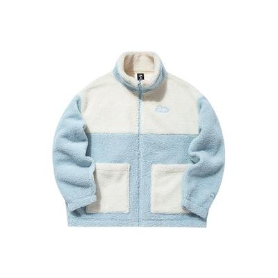 Lifestyle Series Lamb Fleece Stand Collar Sports Jacket Women Jacket Light-Blue 162148725-3