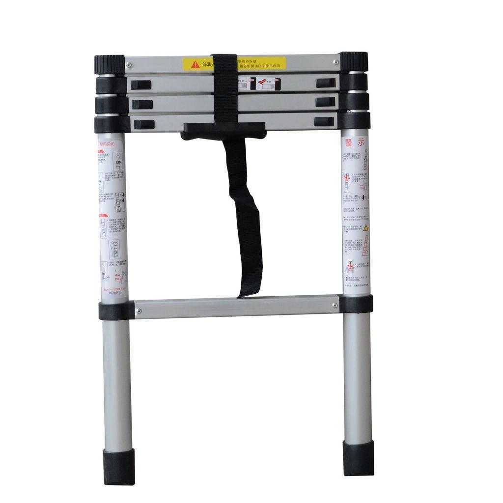 Household Single Side Expansion Ladder Aluminum Alloy Telescopic Ladder Portable Engineering Ladder