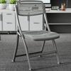 Multi-Purpose Folding Chair: Computer, Training, Conference, Dining, Office, Plastic, with Backrest & Photo Stool