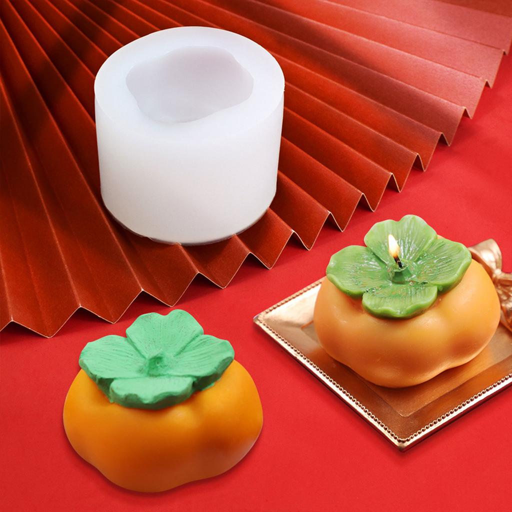 Persimmon/Peanut Silicone Molds Making Mousses Cake Molds Decorating Baking Tool for Making Chocolate Fondant Dessert
