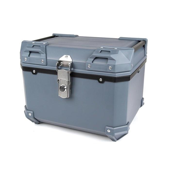 HI-LINE Bike Rear Box 57L Waterproof ABS Resin Lightweight Top Case with Key Lock (Dark Gray)