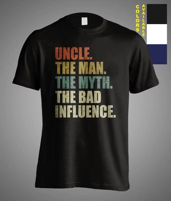 Druncle Uncle The Man The Myth The Bad Influence Vintage Meme Funny Gift T-Shirt