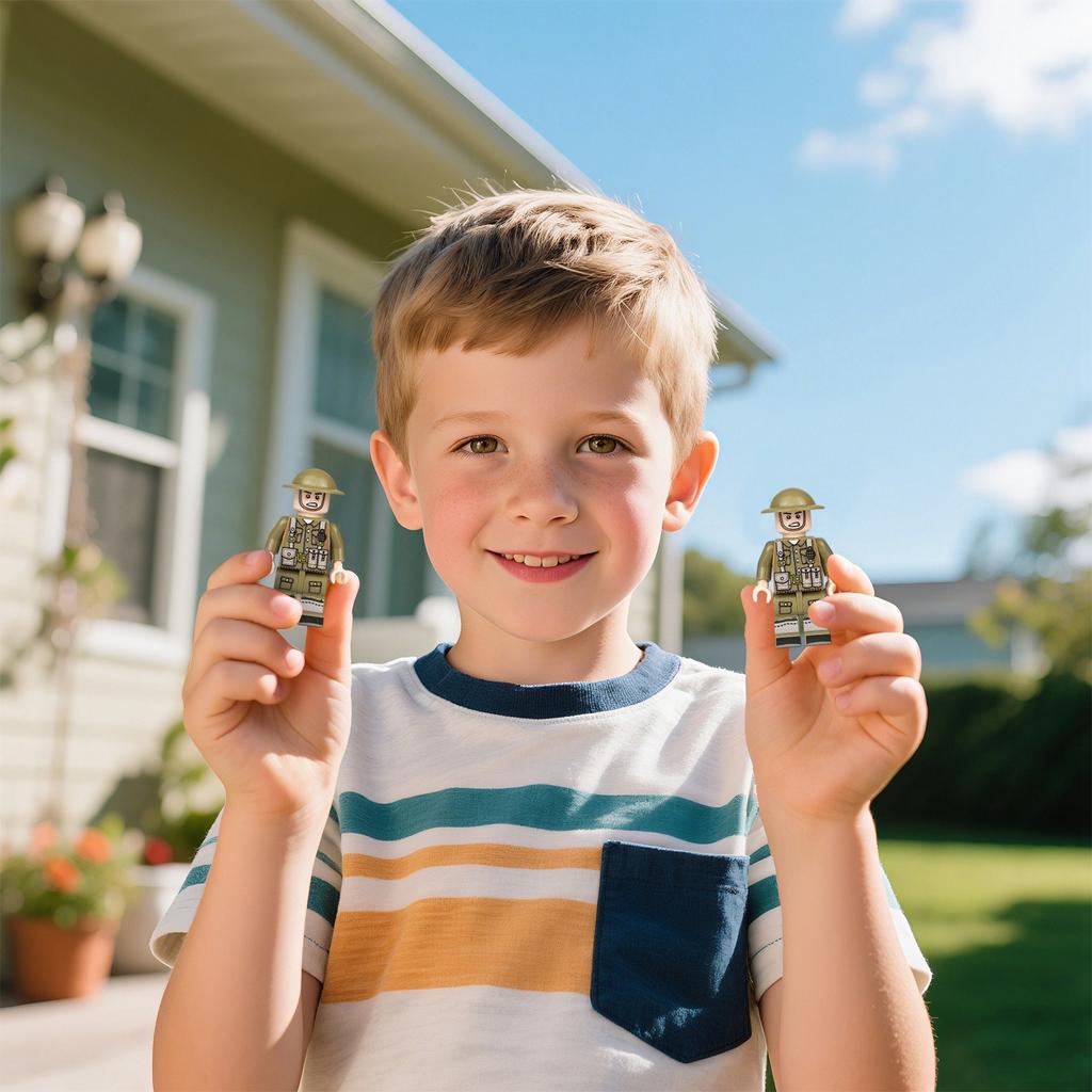 The Best Gift Set For Children'S Building Block Dolls