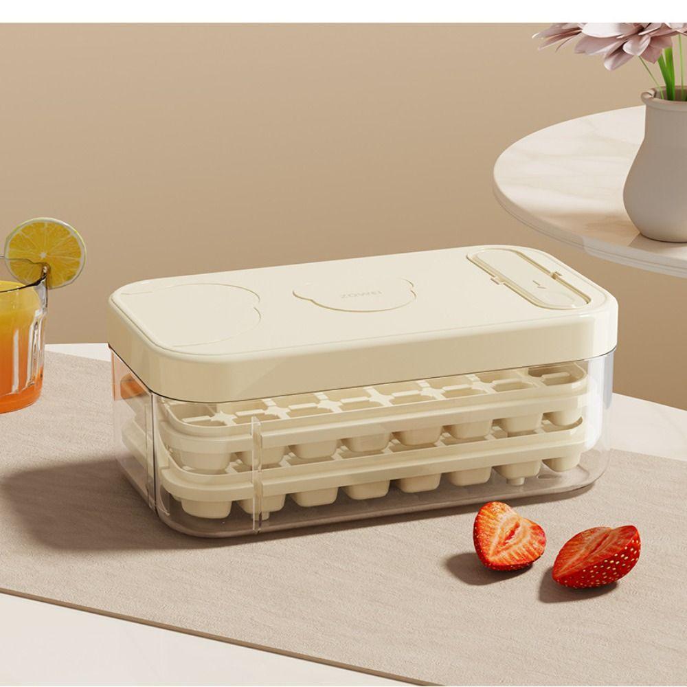 With Lid Ice Cube Mould Box Food Grade Ice Mould Tray DIY Ice Cube Molds  Bar