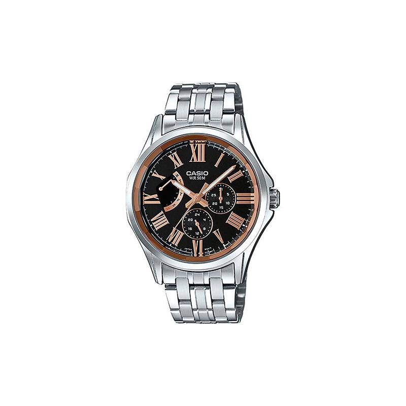 

Casio Waterproof Date Display Quartz Movement Stainless Steel Strap Japanese and Korean Watch Men s Watch Black Dial MTP-E311DY-1AVDF чёрный
