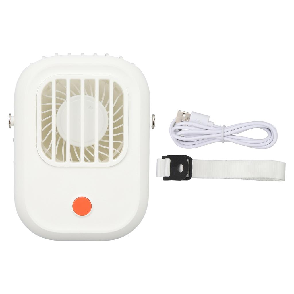 Hanging Neck Fan USB Rechargeable Bladeless Handheld Portable Neck Fan for Indoor Outdoor White