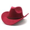 Western Cowboy Hat For Men Women With Wool Felt Material For Outdoor Events And Festivals