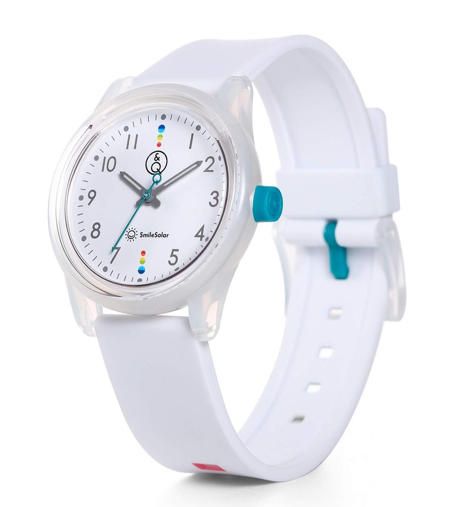 Watch Analog Smile Solar Matching Style Waterproof Urethane Belt White [Citizen Q&Q] RP26-009 Men's