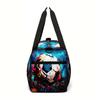 Football Pattern Large Capacity Luggage Bag for Boy/Girl Best Gift 2D Cartoon Travel Duffels Outdoor Fitness Bag for Children
