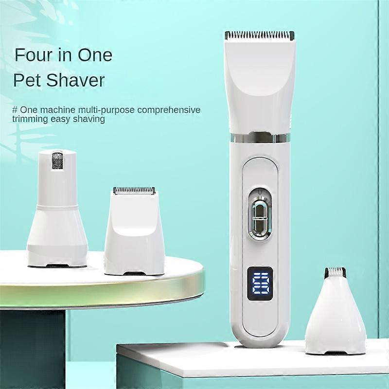 Dog Clippers Professional for Thick Hair LCD Power DisplayLow Noise Cordless Dog Grooming Clippers Sharp Stainless Steel Blade Rechargable Pet Shaver 