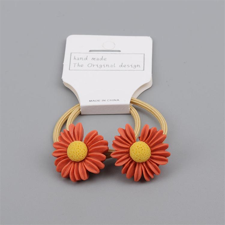 Bestseller New Kids Colorful Daisy Hair Accessories Sweet Girls Hair Ring Band Elastic Hair Ropes for Children