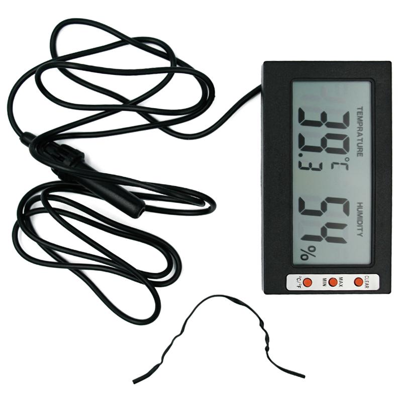 Digital Temperature Humidity Meter LCD Display Thermometer Hygrometer RH Max Min TEMP Tester with Large Screen
