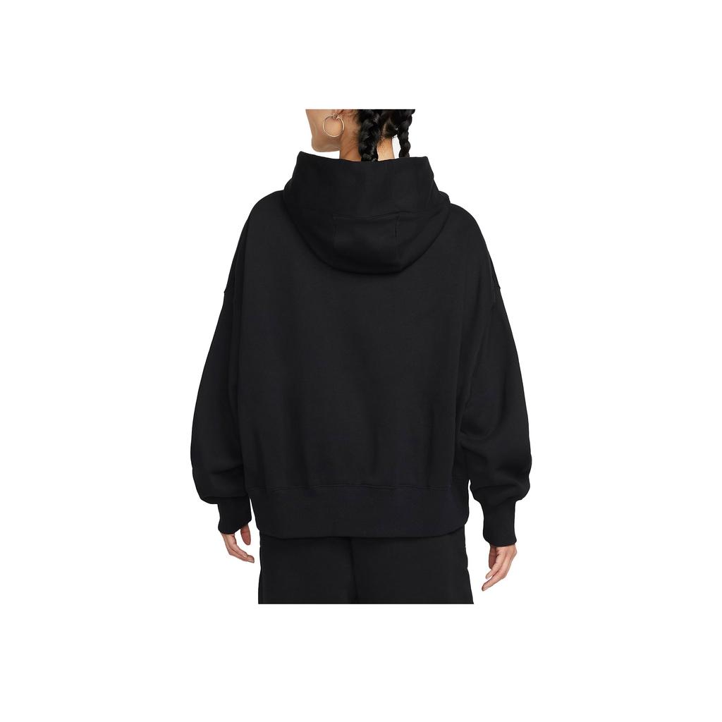 Nike Womens Oversized Pullover Hoodie Black/Sail Women Streetwear DQ5858-010