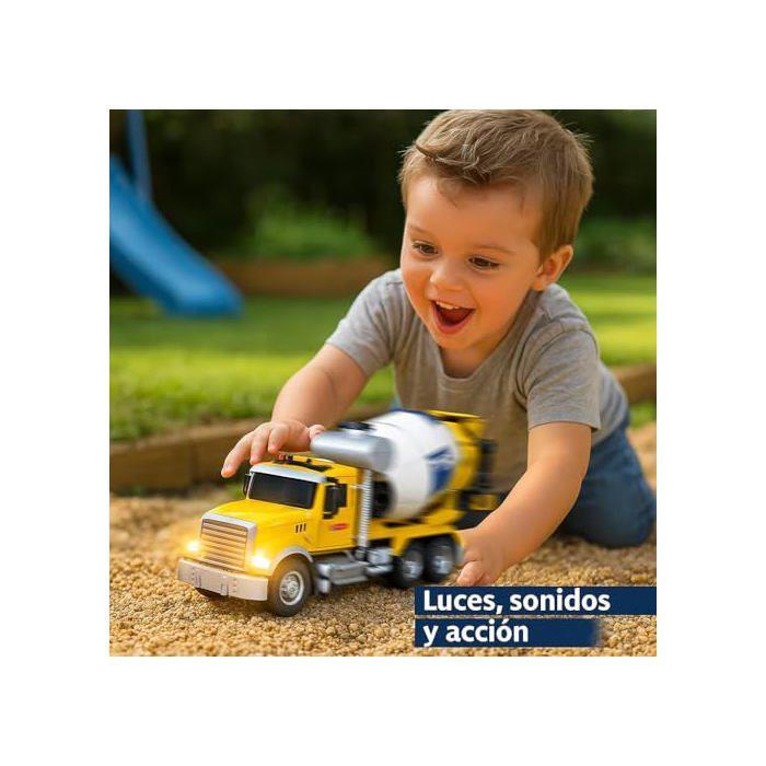 Camion bétonnière jouet - JUGATOYS - Lumières et sons - 35x18x12 cm - Multicolore - Pour enfant - Unisexe - 0.61 kg