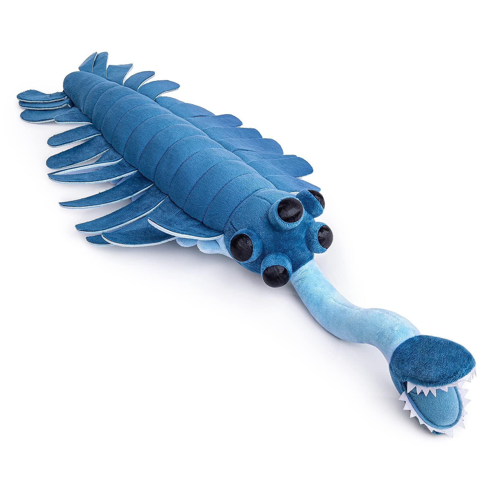 

ZHONGXIN MADE Ancient Creatures Series Realistic Opabinia Regalis Plush Toy with Soft Tentacles, Oversized Cambrian Sea Creature, Boys and Girls, Keep