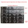Weight Stack Labels 4.5Kg To 150Kg Black Background White Number Weight Stickers For Fitness Equipment Gym Strength Training